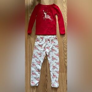 Carters Size 5T Reindeer Pajama‎ Set
